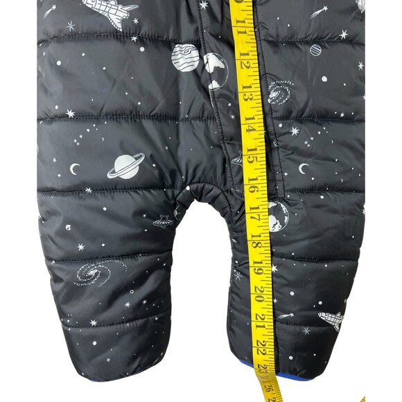 Hanna Andersson Black and Blue Kids Puffer Jacket - Picture 4 of 9